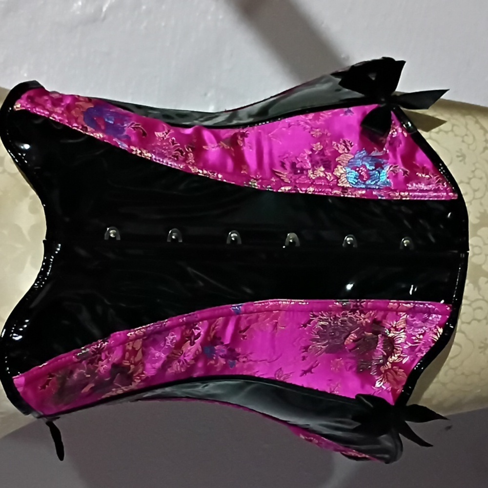 Pink & Black Corset